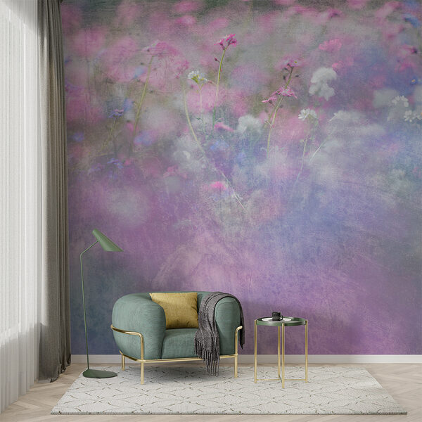 Wazig beeld van een bloem Fotobehang Wazig beeld van een bloem