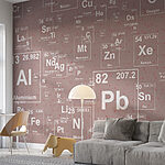 Fotobehang Witte letter op grijze achtergrond