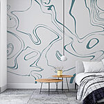 Fotobehang Golvend abstract lijnpatroon