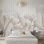 Fotobehang Elegante bladeren met delicate details.