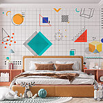 Fotobehang Patroon van geometrische vormen