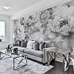 Fotobehang Monochrome Bloei Elegantie