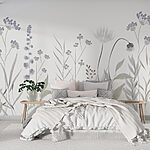 Fotobehang Etherische bloemen in serene tinten