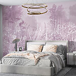 Fotobehang Tekening van een bos