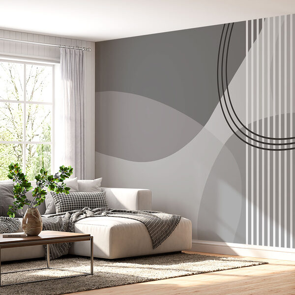 Fotobehang Grijze en witte achtergrond met cirkels en lijnen (Artikelnummer: w08173v3) Fotobehang Fotobehang Grijze en witte achtergrond met cirkels en lijnen (Artikelnummer: w08173v3)
