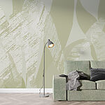 Fotobehang Abstract gebladerte in zachte tinten.