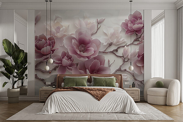 Fotobehang Elegante bloesems in zachte tinten (Artikelnummer: w01359v2) Fotobehang Fotobehang Elegante bloesems in zachte tinten (Artikelnummer: w01359v2)