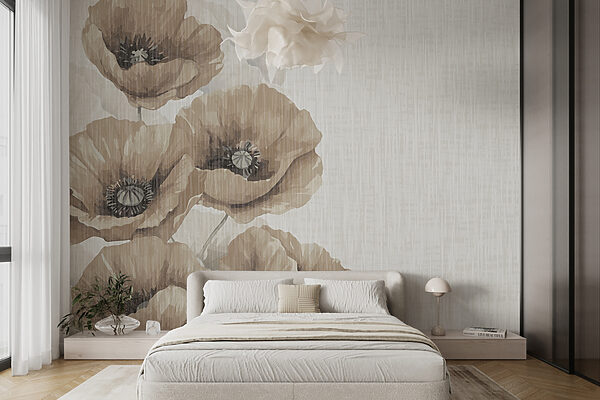 Delicate bloemen in serene tinten Fotobehang Delicate bloemen in serene tinten