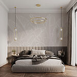 Fotobehang Monochrome elegantie van bananenbladeren