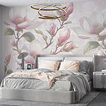 Fotobehang Elegante Magnolia's in Bloei