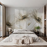 Fotobehang Etherische schoonheid in bloemvorm