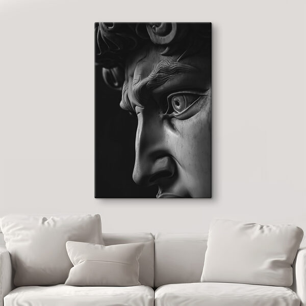 Beeld van een man’s gezicht Canvas Schilderijen Beeld van een man’s gezicht