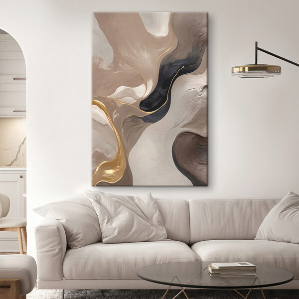 Canvas Schilderijen Canvas Schilderijen Abstracte kunstzinnigheid in vloeiende beweging (Artikelnummer: s39093)