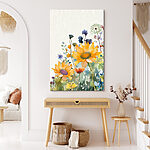 Canvas Schilderijen Schilderen van bloemen en planten