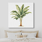 Canvas Schilderijen Palmboom met grote bladeren