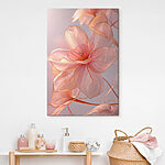 Canvas Schilderijen Etherische blush, zachte aanraking van de natuur’s