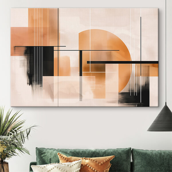 Schilderij van een stad Canvas Schilderijen Schilderij van een stad
