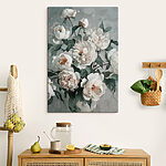 Canvas Schilderijen Etherische bloemen in ingetogen tinten