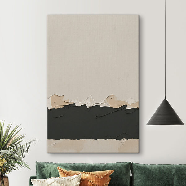 Witte en zwarte muur Canvas Schilderijen Witte en zwarte muur