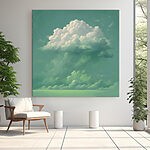 Canvas Schilderijen Wolk in de lucht