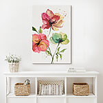 Canvas Schilderijen Aquarel van bloemen