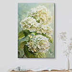 Canvas Schilderijen Crèmewitte bloemen in volle bloei