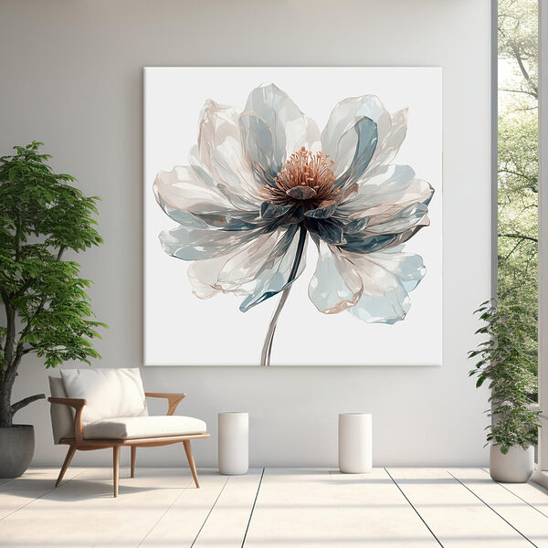 Elegante bloei in zachte tinten Canvas Schilderijen Elegante bloei in zachte tinten
