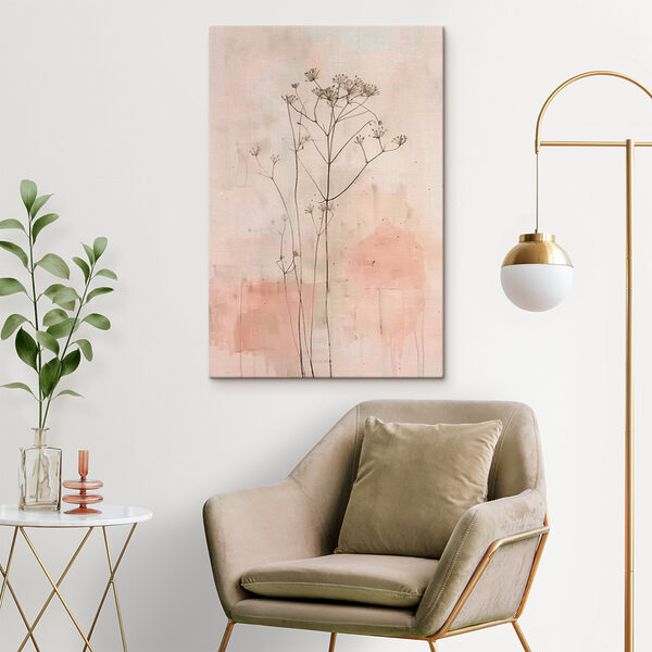Plant met bloemen erop Canvas Schilderijen Plant met bloemen erop