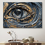 Canvas Schilderijen Spiraalvormige elegantie in metallic tinten