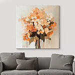 Canvas Schilderijen Schilderij van een boeket bloemen