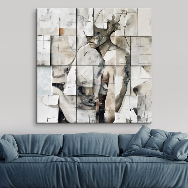 Schilderij van een vrouw Canvas Schilderijen Schilderij van een vrouw
