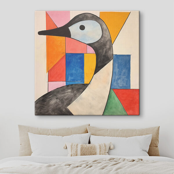 Schilderij van een vogel Canvas Schilderijen Schilderij van een vogel