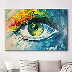 Canvas Schilderijen Schilderij van een oog