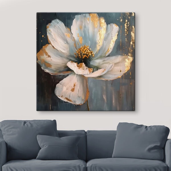 Bleke bloesem getooid in pracht Canvas Schilderijen Bleke bloesem getooid in pracht