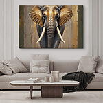 Canvas Schilderijen Een olifant met grote oren