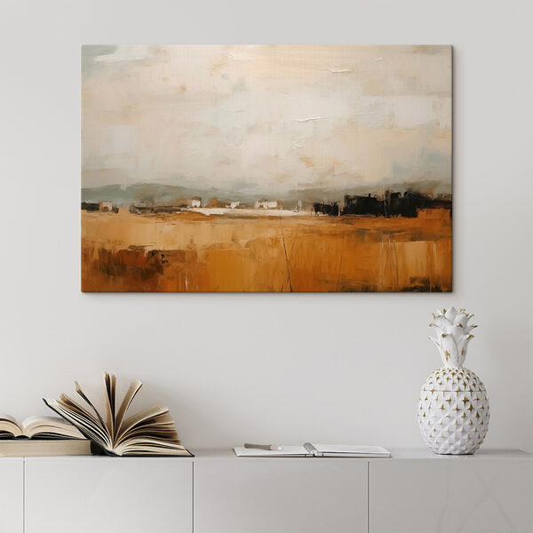 Schilderij van een landschap Canvas Schilderijen Schilderij van een landschap