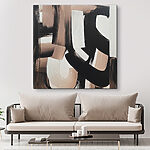 Canvas Schilderijen Zwart-wit kunst