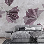 Fotobehang Abstracte bloemen elegantie ontvouwt zich sierlijk.