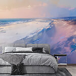 Fotobehang Strand met zand en water