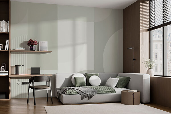 Fotobehang Zonneschijn en patronen: Artistieke harmonie