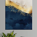Canvas Schilderijen Canvas prints Ocean meets sparkling sunrise waves.