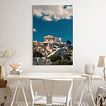Canvas Schilderijen Canvas prints Building on a hill