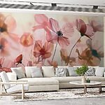 Fotobehang Delicate dans van dromerige bloesems