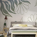 Fotobehang Elegant botanisch bloemmotief