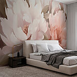 Fotobehang Etherische bloesems in zachte tinten