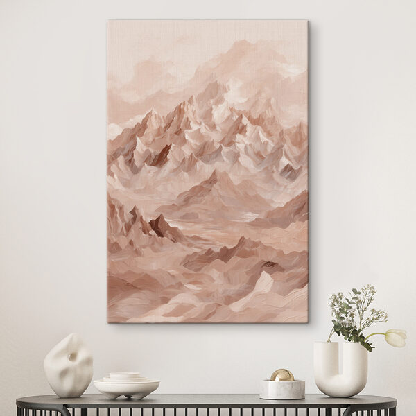 Bergketen met vele toppen Canvas Schilderijen Bergketen met vele toppen