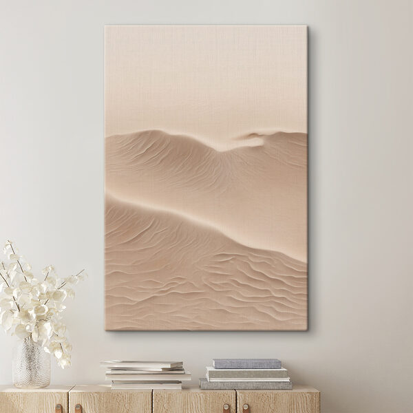Zandduinen met golven Canvas Schilderijen Zandduinen met golven