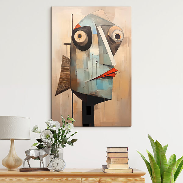 Schilderen van een gezicht Canvas Schilderijen Schilderen van een gezicht