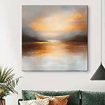 Canvas Schilderijen Zonsondergang boven water