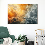 Canvas Schilderijen Groep wolken in de lucht